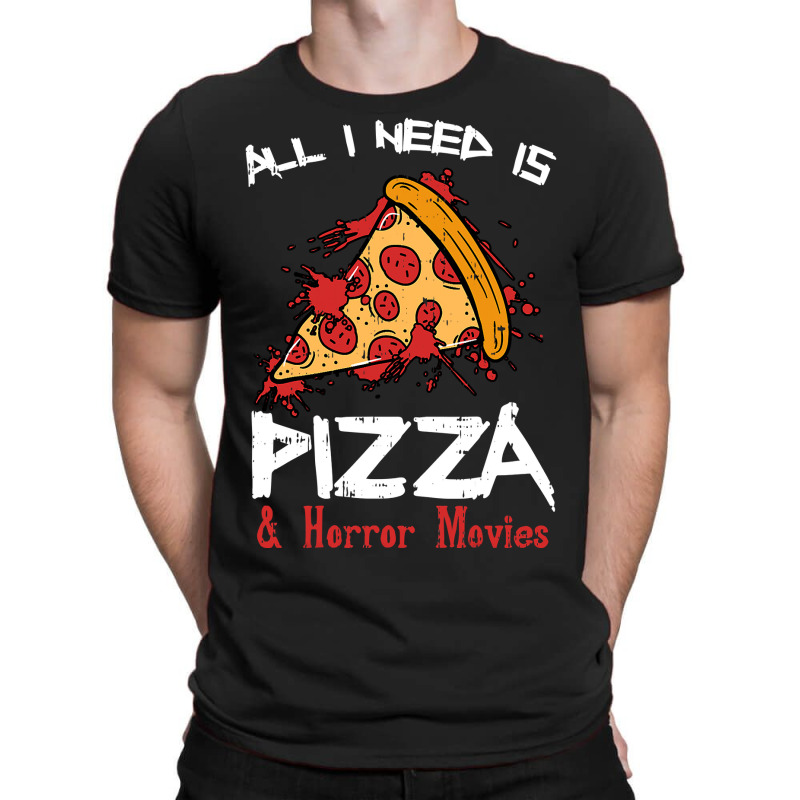 Bloody Pizza Horror Movies Costume Funny Food Halloween Gift T-shirt | Artistshot