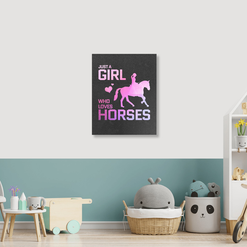 Trending Horse Racing-cmwq6 Portrait Canvas Print | Artistshot