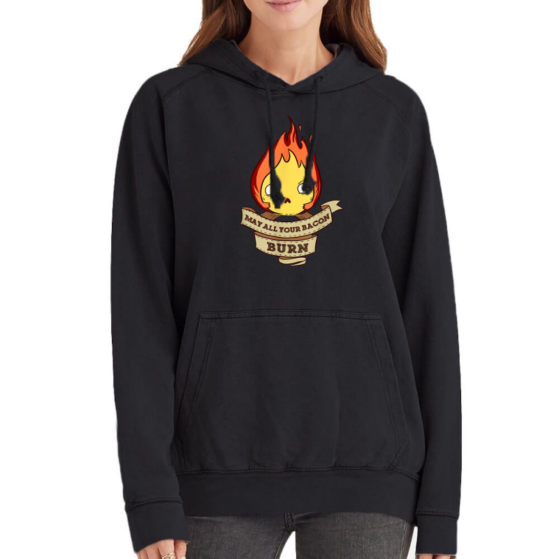 May All Your Bacon Burn Scary Fire Demon T Shirt Vintage Hoodie by adam.troare | Artistshot