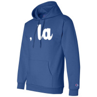 Comma La   Blue Champion Hoodie | Artistshot