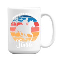 Hot Trend Horses Keep Me Stable 15 Oz Coffee Mug | Artistshot