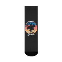 Hot Trend Horses Keep Me Stable Crew Socks | Artistshot