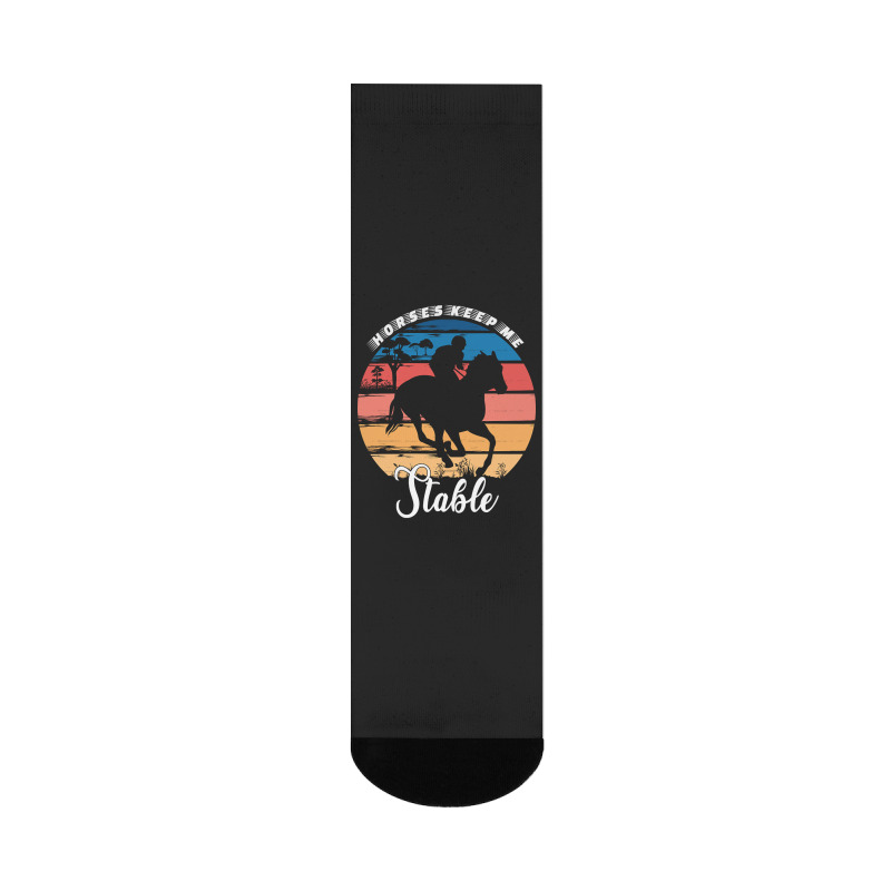 Hot Trend Horses Keep Me Stable Crew Socks | Artistshot