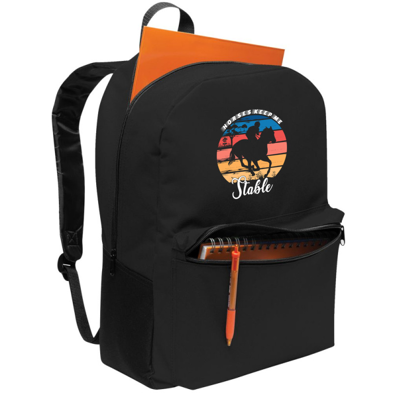 Hot Trend Horses Keep Me Stable Backpack | Artistshot