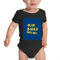 Blue And Gold Game Day Group  For High School Football Graphic Baby Bodysuit | Artistshot