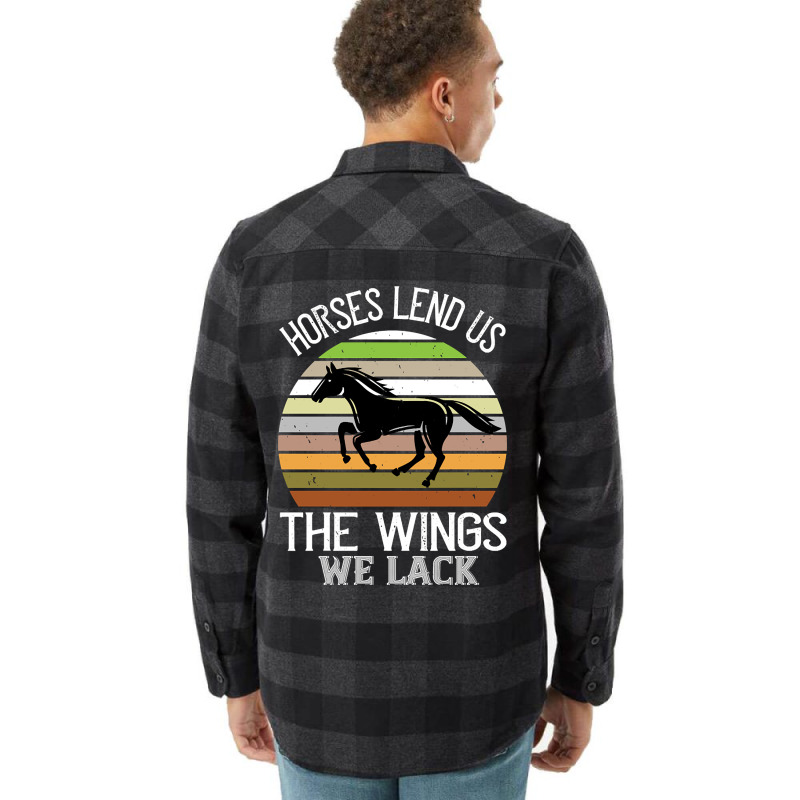 Trending Horses Lend Us The Wings We Lack Flannel Shirt | Artistshot