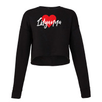 I Love Lilyanna First Name Tshirt I Heart Named Cropped Sweater | Artistshot