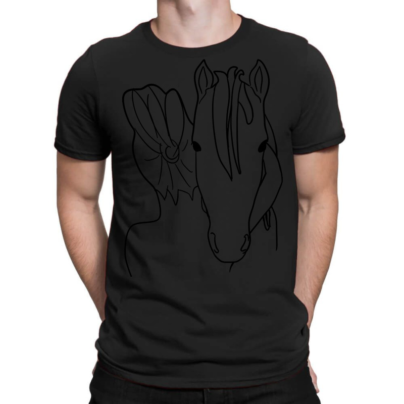 Hot Trend Hugging My Horse, Line Art T-shirt | Artistshot