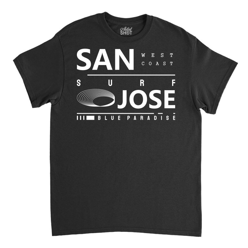 San Jose Blue Paradise City Classic T-shirt by King.Chloe | Artistshot