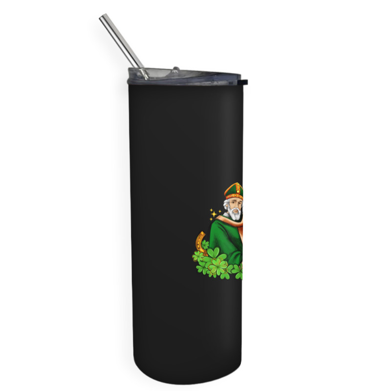 St Patricks And Horseshoes With Shamrocks Skinny Tumbler | Artistshot