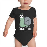 Snailed It Cute Snail T Shirt Baby Bodysuit | Artistshot