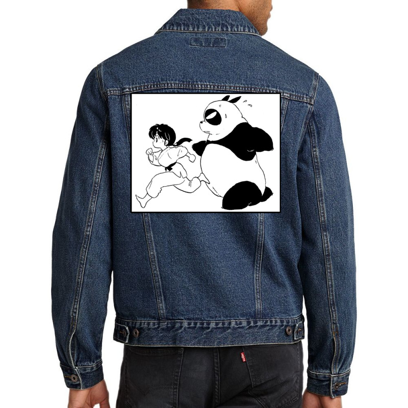 Ranma And Genma Panda   Ranma 12 Collection Men Denim Jacket by maltorudmerk | Artistshot