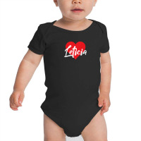 I Love Leticia First Name Tshirt I Heart Named Baby Bodysuit | Artistshot