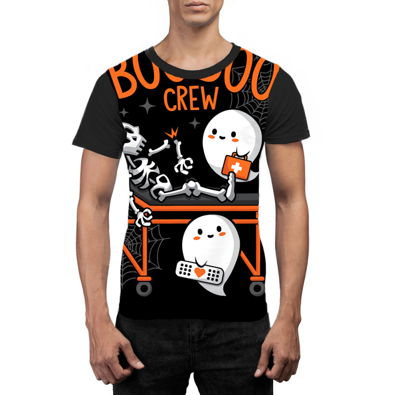 Boo Boo Crew Ghost Doctor Paramedic Emt Nurse Halloween Graphic T-shirt | Artistshot