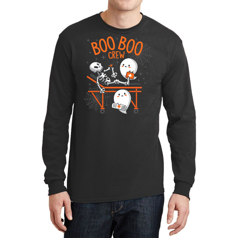 Boo Boo Crew Ghost Doctor Paramedic Emt Nurse Halloween Long Sleeve Shirts | Artistshot