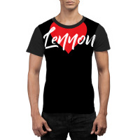 I Love Lennon First Name Tshirt I Heart Named Graphic T-shirt | Artistshot