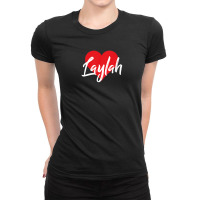 I Love Laylah First Name Tshirt I Heart Named Ladies Fitted T-shirt | Artistshot