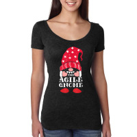 The Agile Christmas Gnome T Shirt Women's Triblend Scoop T-shirt | Artistshot