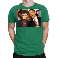 Gendo Ikari And Barrack Obama   Hipster T-shirt | Artistshot