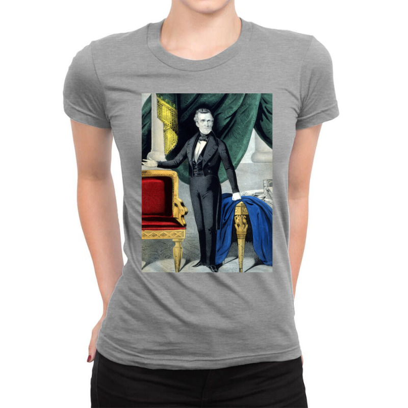 James K Polkpresident Elect Of The United States 1844 Currier Amp Ives Ladies Fitted T-Shirt by gouselauckt | Artistshot