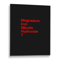 Magnesium Iron Silicate Hydroxide In Red Metal Print Vertical | Artistshot