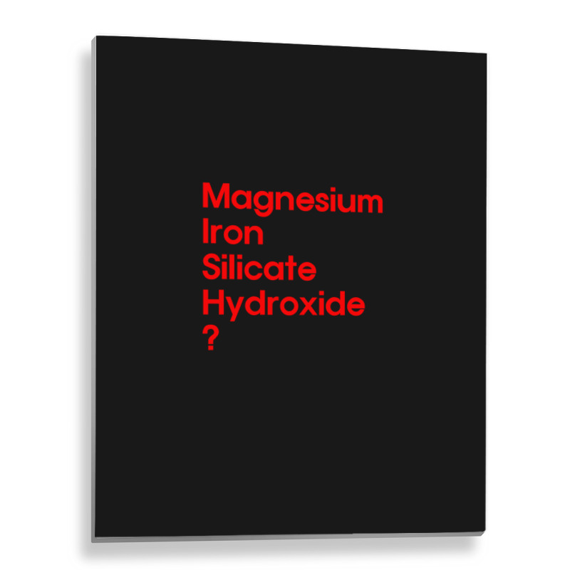 Magnesium Iron Silicate Hydroxide In Red Metal Print Vertical | Artistshot