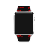 Magnesium Iron Silicate Hydroxide In Red Apple Watch Band | Artistshot