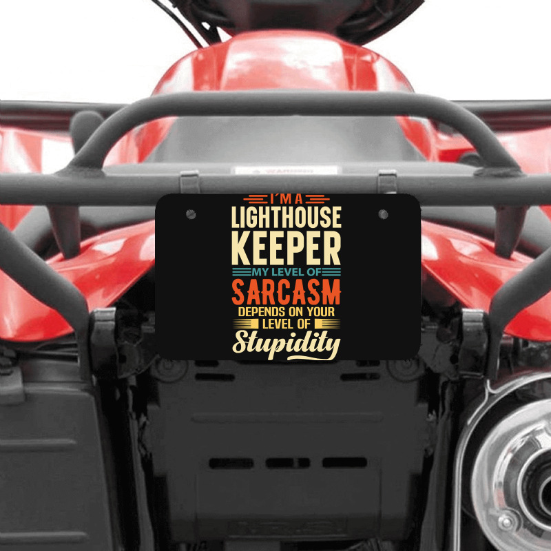 Trending I'm A Lighthouse Keeper Atv License Plate | Artistshot