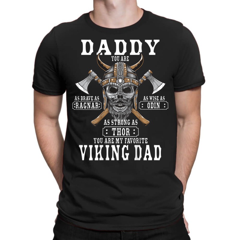 Hot Trend Mens Viking Norse Mythology Husband Best Viking Dad (on Back T-shirt | Artistshot