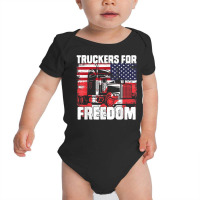 Amerikanische Flagge Kanada Flagge Freiheitskonvoi 2022 T Shirt Baby Bodysuit | Artistshot