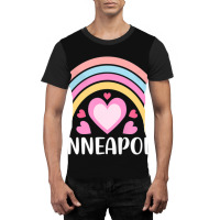 Limited Edition Minneapolis Minnesota Rainbow Graphic T-shirt | Artistshot