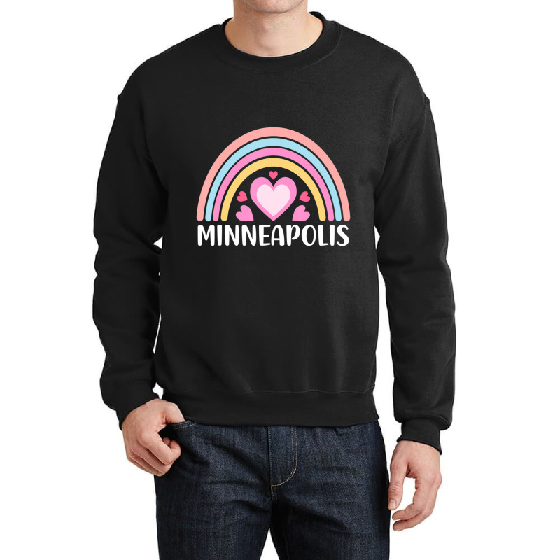 Limited Edition Minneapolis Minnesota Rainbow Crewneck Sweatshirt | Artistshot