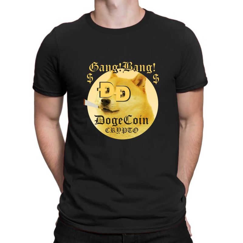 Dogecoin Crypto Gang! Bang! T-shirt | Artistshot