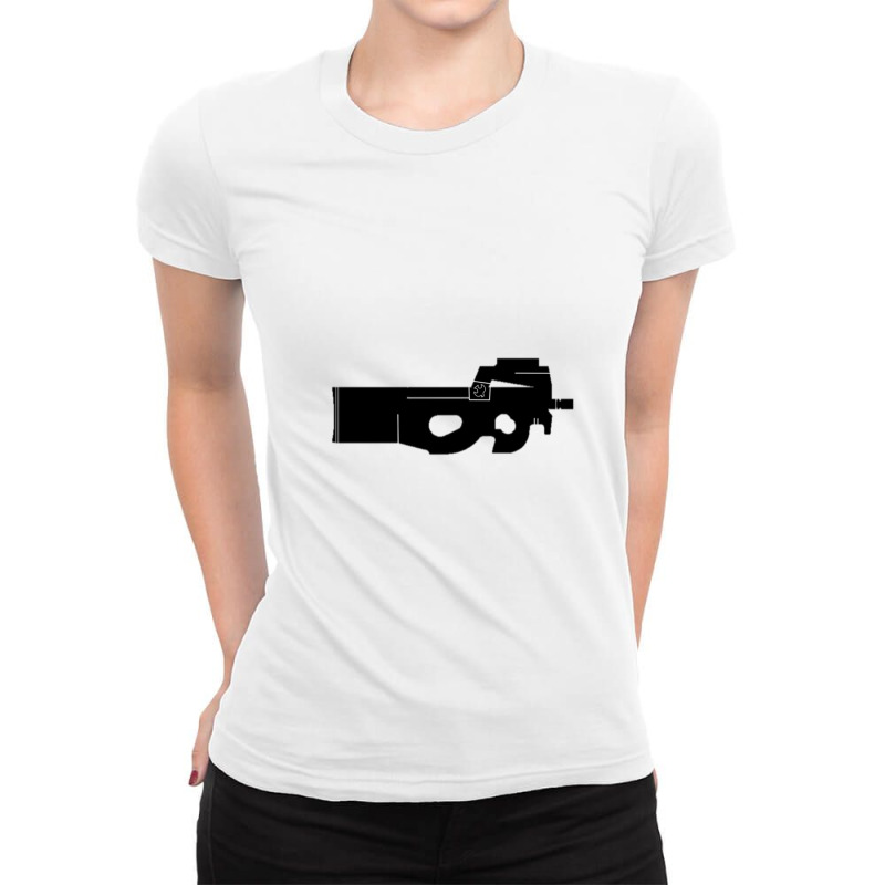 Peacemaker’s Gun In Ep8 Ladies Fitted T-shirt | Artistshot