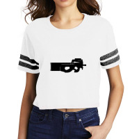 Peacemaker’s Gun In Ep8 Scorecard Crop Tee | Artistshot