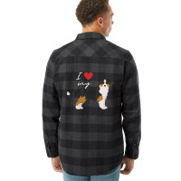 I Love My Black & Tan Australian Shepherd Dog Lover Flannel Shirt | Artistshot