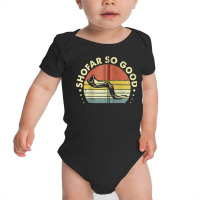 Yj6j Vintage Shofar So Good Rosh Hashanah Jewish Day Zip Baby Bodysuit | Artistshot