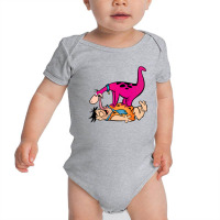 Fred And Dino Baby Bodysuit | Artistshot