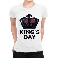 Kingsday T Shirt Amsterdam Koningsdag Kings Day Netherlands Ladies Fitted T-shirt | Artistshot