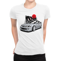 Silver Evo Vi Tommi Makinen Rally Car Ladies Fitted T-shirt | Artistshot