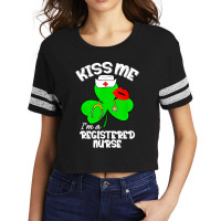 Funny Shamrock Im A Registered Nurse St Patricks Day Lucky Scorecard Crop Tee | Artistshot