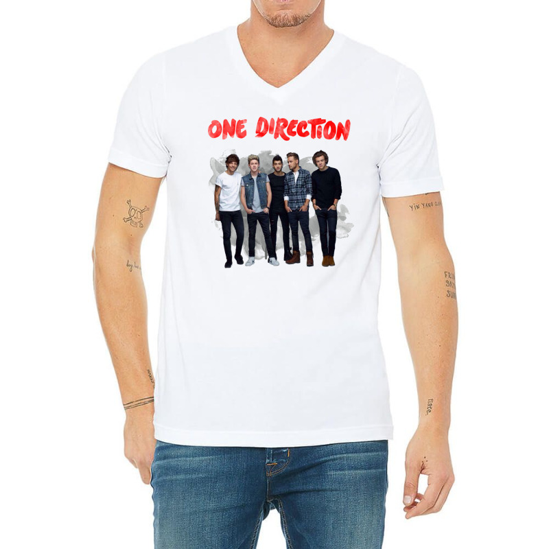 One Direction Watercolor [tw] V-neck Tee | Artistshot