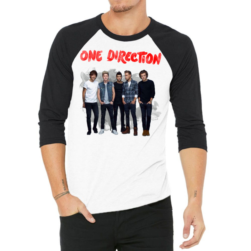 One Direction Watercolor [tw] 3/4 Sleeve Shirt | Artistshot