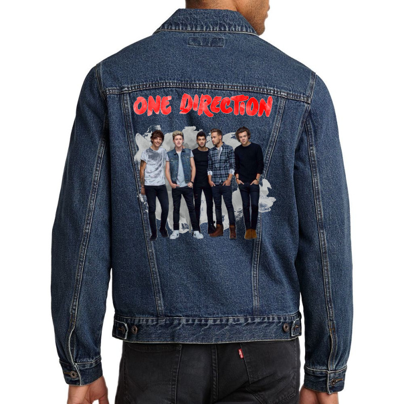 One Direction Watercolor [tw] Men Denim Jacket | Artistshot