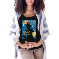 Mix Your Drinks With Catz Cats Bitters Poster Cool Maternity Scoop Neck T-shirt | Artistshot