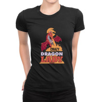 Crazy Dragon Lady 41 Ladies Fitted T-shirt | Artistshot