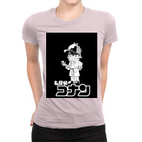 Detective Conan Poster Cool Ladies Fitted T-shirt | Artistshot