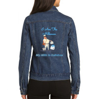 I Am The Milkman My Milk Is Delicious Ladies Denim Jacket | Artistshot