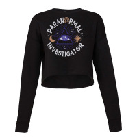 Paranormal Investigator  Ghost Hunting  Ghost Cropped Sweater | Artistshot