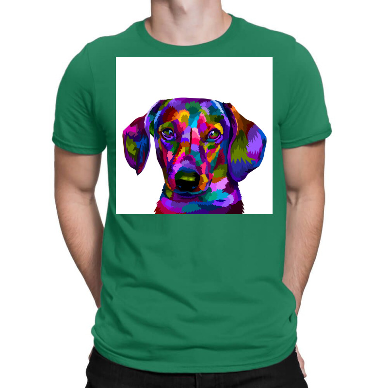 Colorful Daschund Pop Art Poster Nature T-shirt | Artistshot